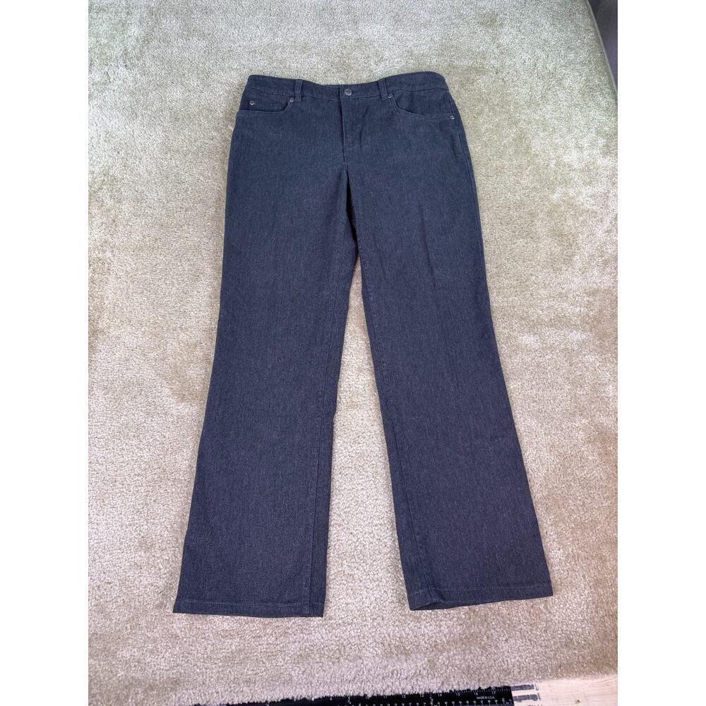 Jones New York Sport Womens 10 Jeans With Shape Control Gray Straight C520